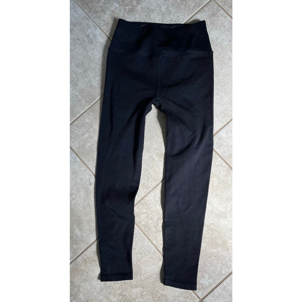 Spiritual Gangster Seamless Love Legging Black Ribbed size XS/S